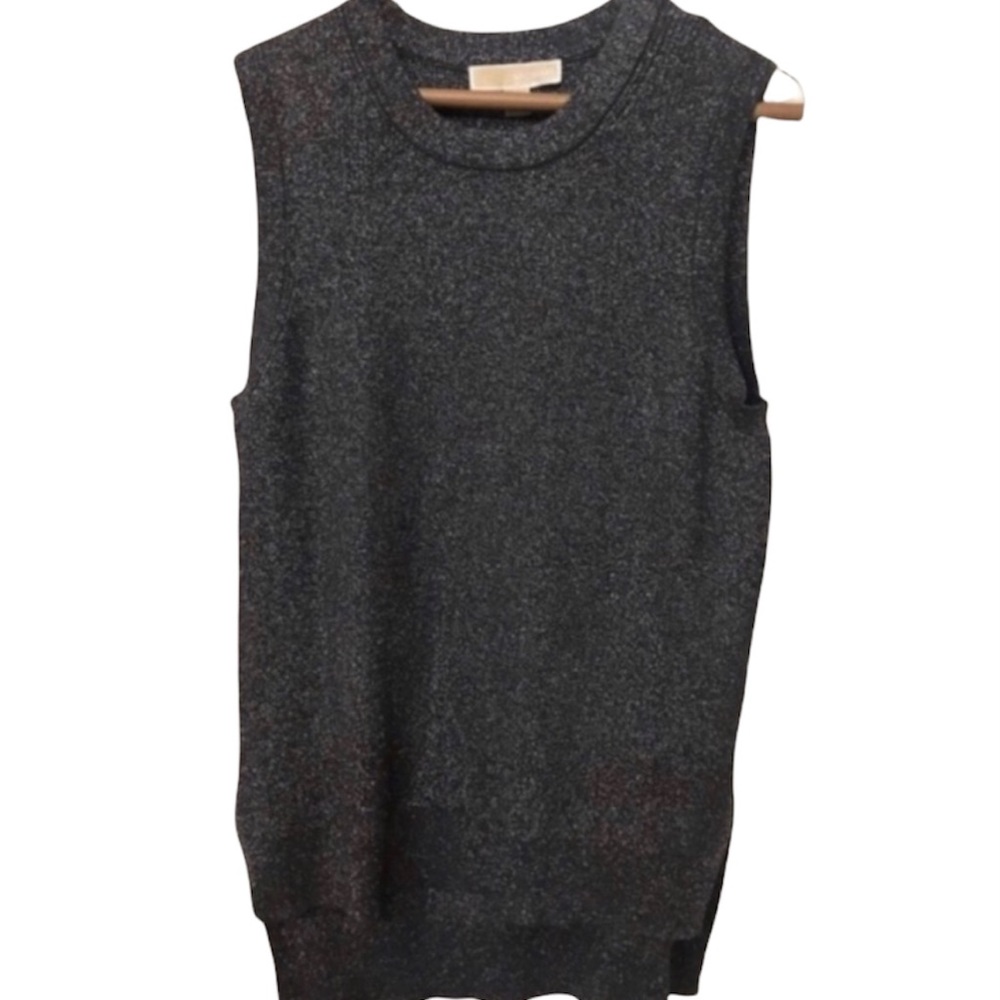 Michael Kors MK Sleeveless Top Shirt Sweater M Medium Sparkle Shimmer Evening